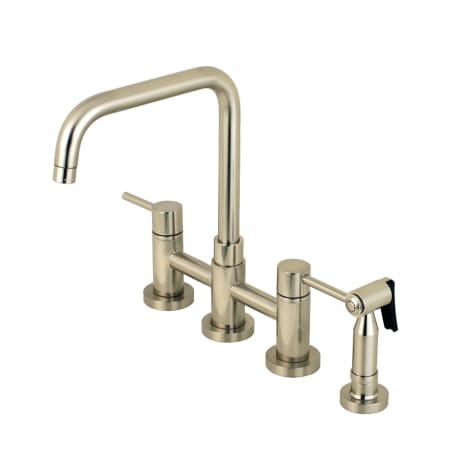 A large image of the Kingston Brass KS828.DLBS Brushed Nickel