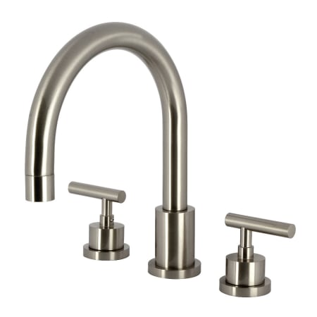 A large image of the Kingston Brass KS832.CML Brushed Nickel