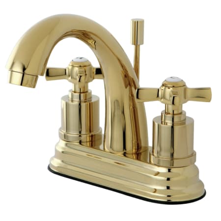 A large image of the Kingston Brass KS861.ZX Polished Brass