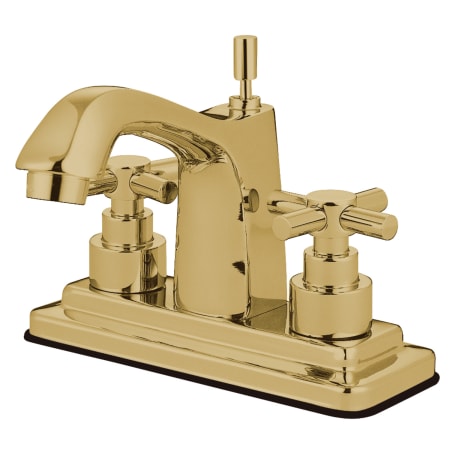 A large image of the Kingston Brass KS864.EX Polished Brass