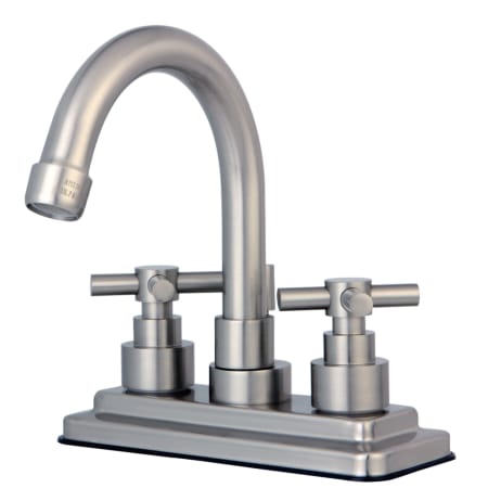 A large image of the Kingston Brass KS866.EX Brushed Nickel
