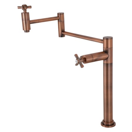 A large image of the Kingston Brass KS870.ZX Antique Copper