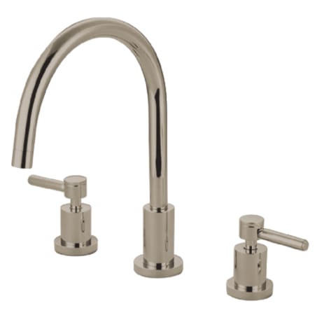 A large image of the Kingston Brass KS872.DLLS Polished Nickel