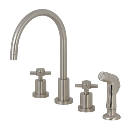 A large image of the Kingston Brass KS872.DX Brushed Nickel