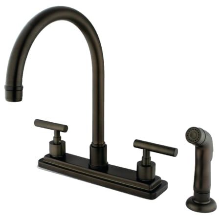 A large image of the Kingston Brass KS879.CML Oil Rubbed Bronze