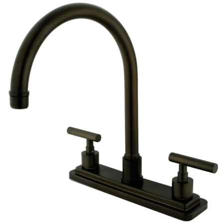 A large image of the Kingston Brass KS879.CMLLS Oil Rubbed Bronze