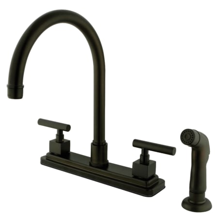 A large image of the Kingston Brass KS879.CQL Oil Rubbed Bronze