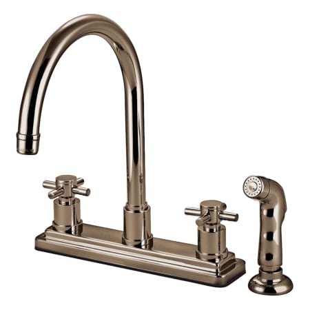 A large image of the Kingston Brass KS879.DX Brushed Nickel