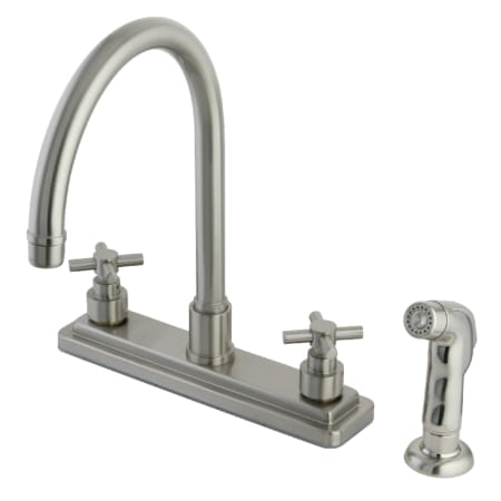 A large image of the Kingston Brass KS879.EX Brushed Nickel