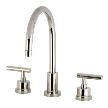 A large image of the Kingston Brass KS892.CML Polished Nickel