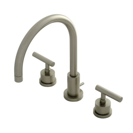 A large image of the Kingston Brass KS892.CML Brushed Nickel