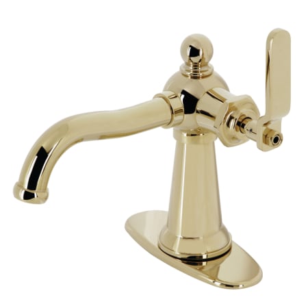 A large image of the Kingston Brass KSD354.KL Polished Brass