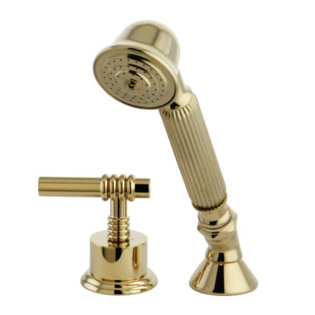 A large image of the Kingston Brass KSK236.MLTR Polished Brass