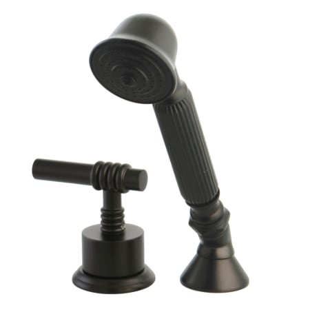 A large image of the Kingston Brass KSK236.MLTR Oil Rubbed Bronze