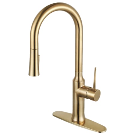 A large image of the Kingston Brass LS2.23NYL Brushed Brass