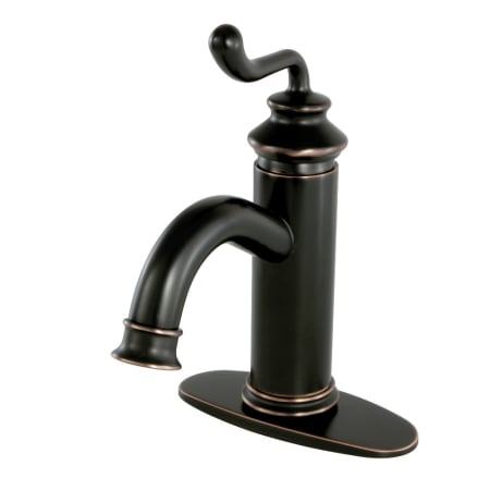 A large image of the Kingston Brass LS541.RL Naples Bronze