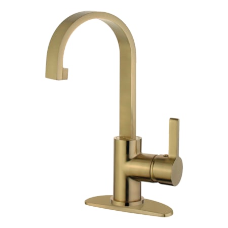 A large image of the Kingston Brass LS821.CTL Brushed Brass