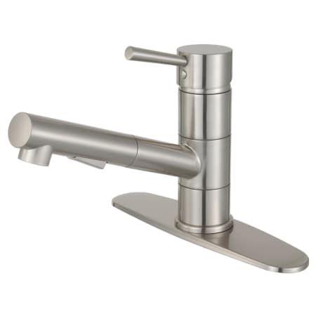 A large image of the Kingston Brass LS840.DL Brushed Nickel