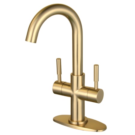 A large image of the Kingston Brass LS845.DL Brushed Brass