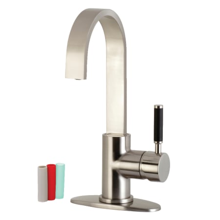 A large image of the Kingston Brass LS861.DKL Brushed Nickel