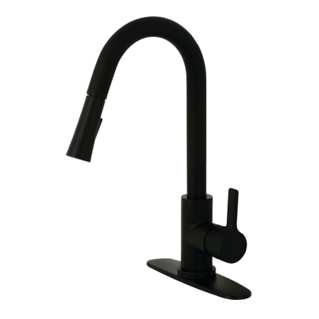 A large image of the Kingston Brass LS868.CTL Matte Black