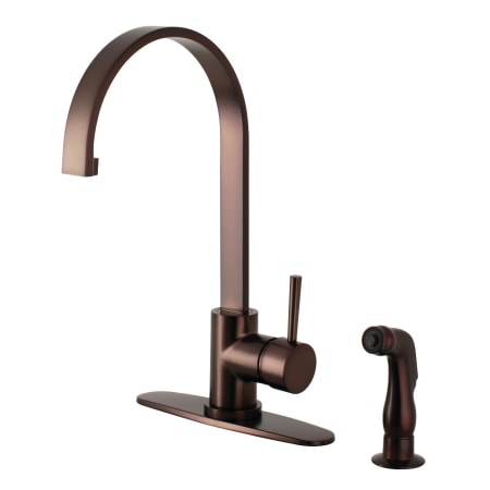 A large image of the Kingston Brass LS871.DLSP Oil Rubbed Bronze