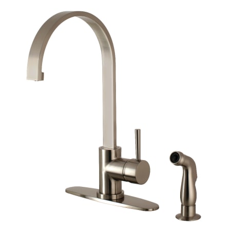 A large image of the Kingston Brass LS871.DLSP Brushed Nickel