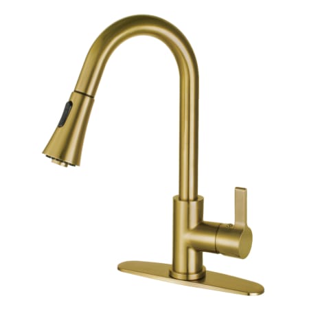 A large image of the Kingston Brass LS872.CTL Brushed Brass