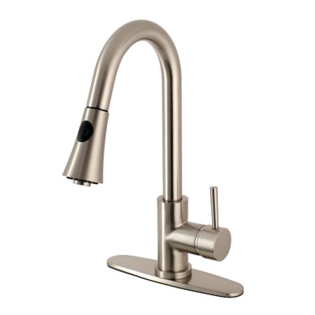 A large image of the Kingston Brass LS872.DL Brushed Nickel