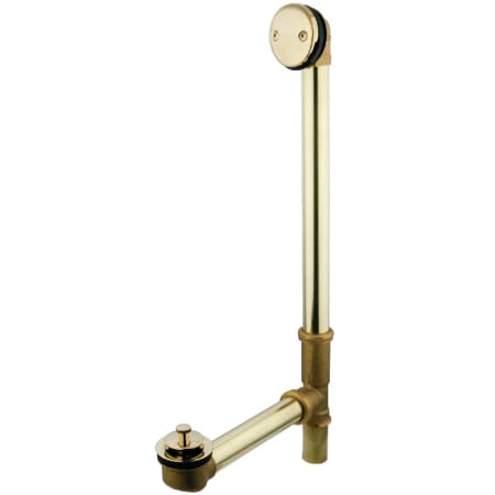 A large image of the Kingston Brass PDLL318 Polished Brass