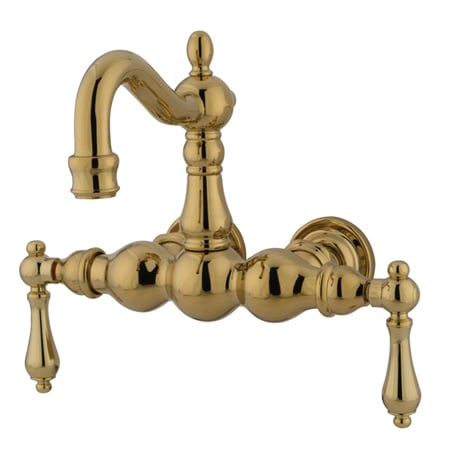 A large image of the Kingston Brass CC1001T Polished Brass