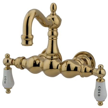 A large image of the Kingston Brass CC1003T Polished Brass