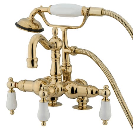 A large image of the Kingston Brass CC1015T Polished Brass