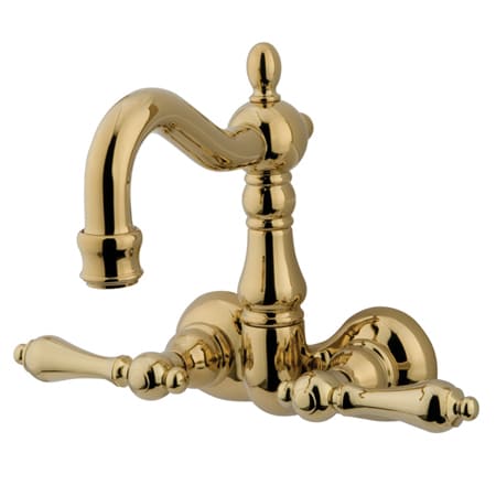 A large image of the Kingston Brass CC1071T Polished Brass