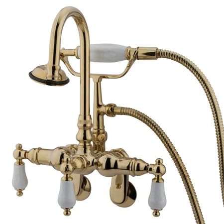 A large image of the Kingston Brass CC305T Polished Brass