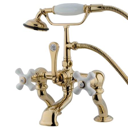 A large image of the Kingston Brass CC417T Polished Brass