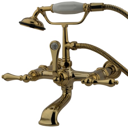 A large image of the Kingston Brass CC541T Polished Brass