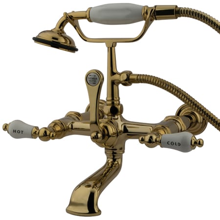 A large image of the Kingston Brass CC545T Polished Brass