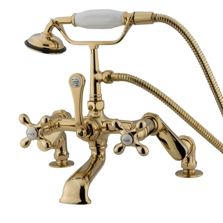 A large image of the Kingston Brass CC657T Polished Brass