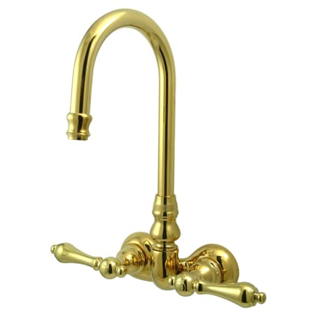 A large image of the Kingston Brass CC71T Polished Brass