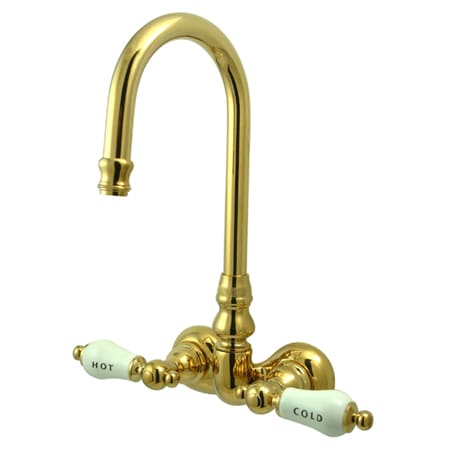 A large image of the Kingston Brass CC73T Polished Brass