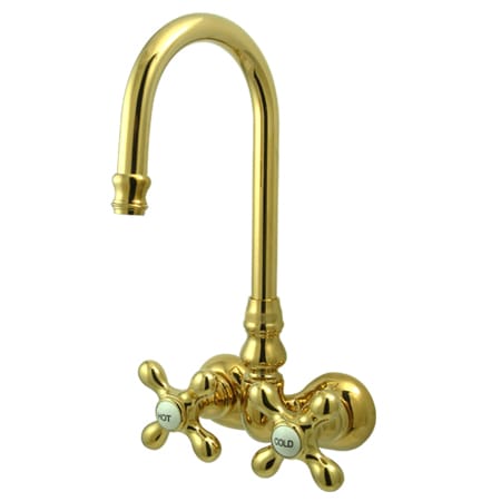 A large image of the Kingston Brass CC77T Polished Brass