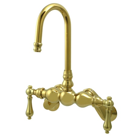 A large image of the Kingston Brass CC81T Polished Brass