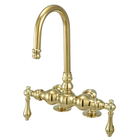 A large image of the Kingston Brass CC91T Polished Brass