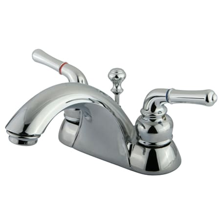 Kingston Brass Kb2621b Polished Chrome Naples Centerset Bathroom Faucet With Brass Pop Up Drain Assembly And Metal Lever Handles Faucet Com