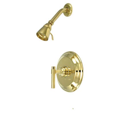 A large image of the Kingston Brass KB263.MLSO Polished Brass