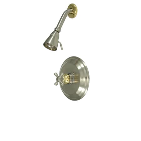 A large image of the Kingston Brass KB263.BXSO Satin Nickel / Polished Brass