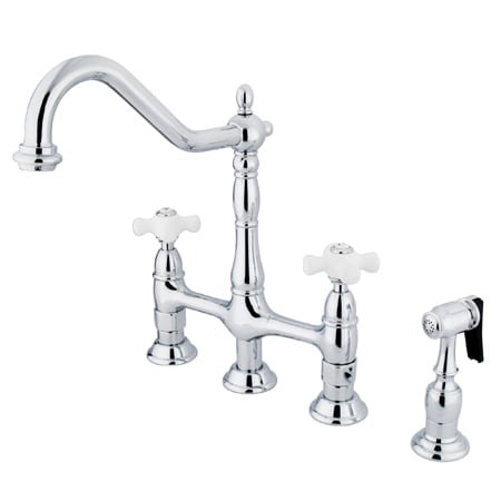Kingston Br Ks1271pxbs Polished Chrome Heritage 1 8 Gpm Double A Large Image Of The Kingston Br Ks127 Pxbs Polished Chrome