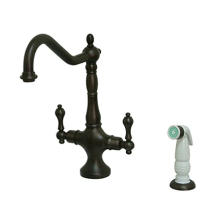 A large image of the Kingston Brass KS177.AL Oil Rubbed Bronze