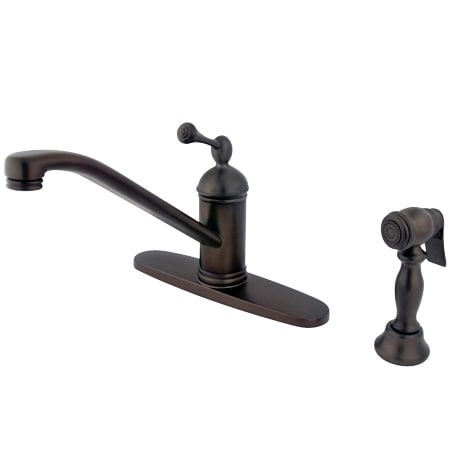 A large image of the Kingston Brass KS357.BLBS Oil Rubbed Bronze